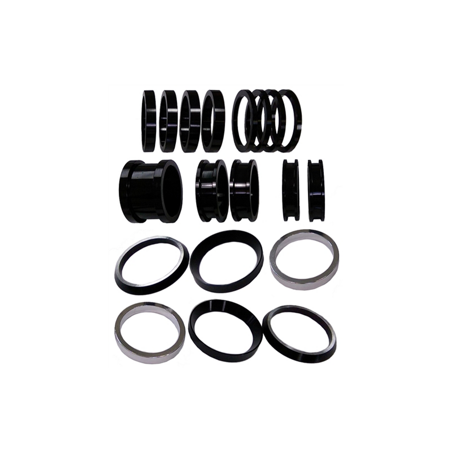 Rear Axle Spacer 19pc Kit - Black